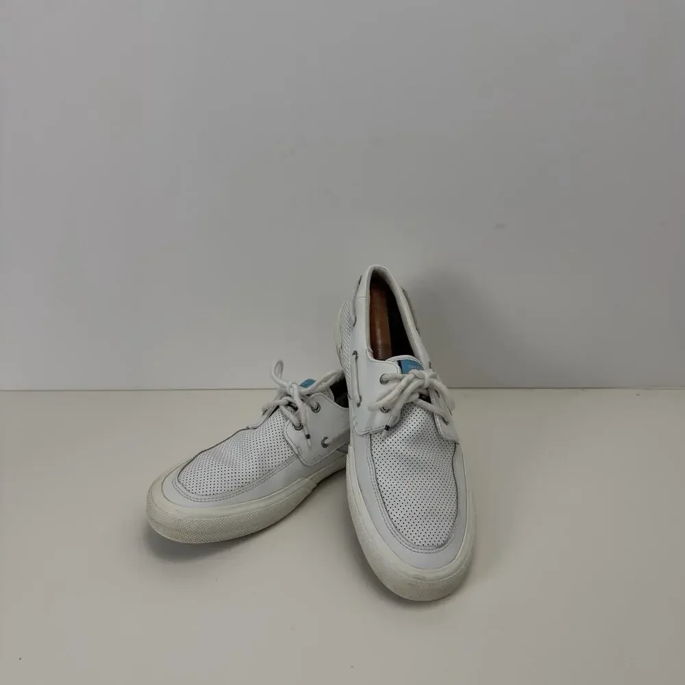 Sperry “Soletide” 2-Eye Sneakers White STS23160 Low Top Mesh Mens 11 Top Sider